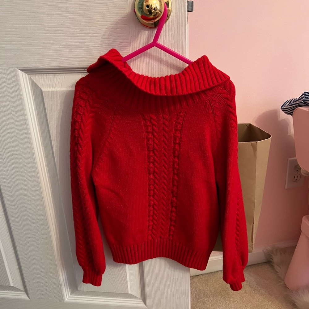 Girls Janie and jack red sweater